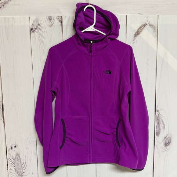 The North Face Women’s Polartec Hooded Jacket (Style A36L) – Purple – L - Picture 1 of 9